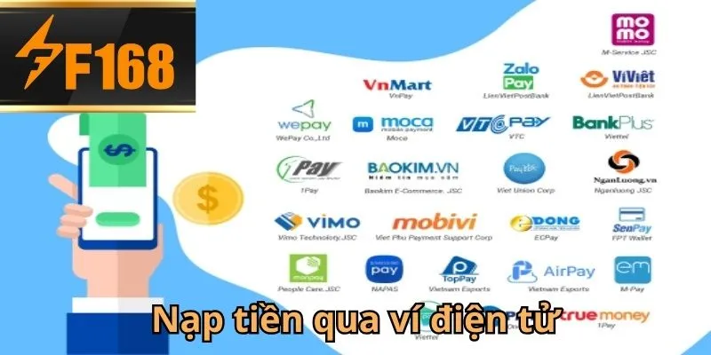 Thực hiện nạp tiền F168 bằng các phương thức phổ biến nhất hiện nay